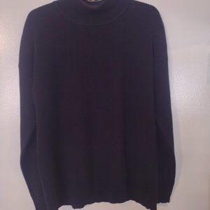 Black mock turtle sweater